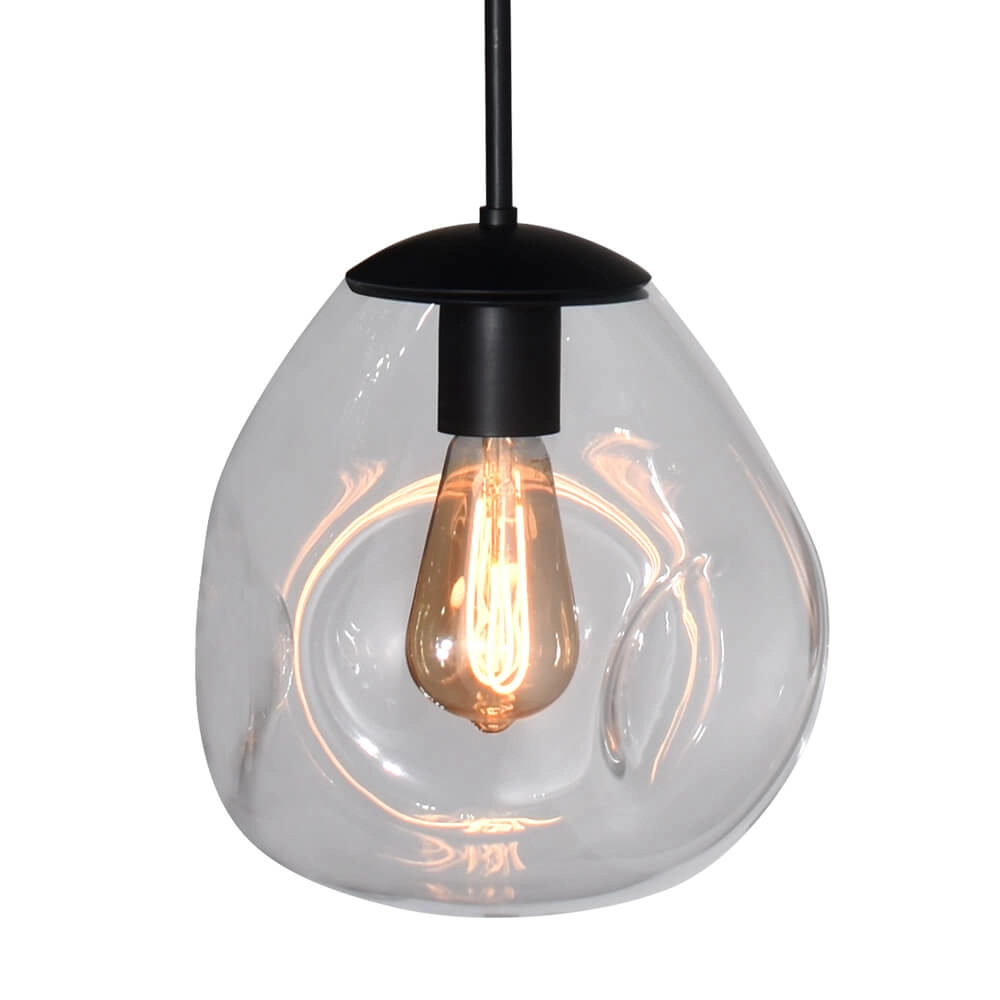 Glazen hanglamp Lava 3x helder glas Ø 24cm Masterlight 8718121286068