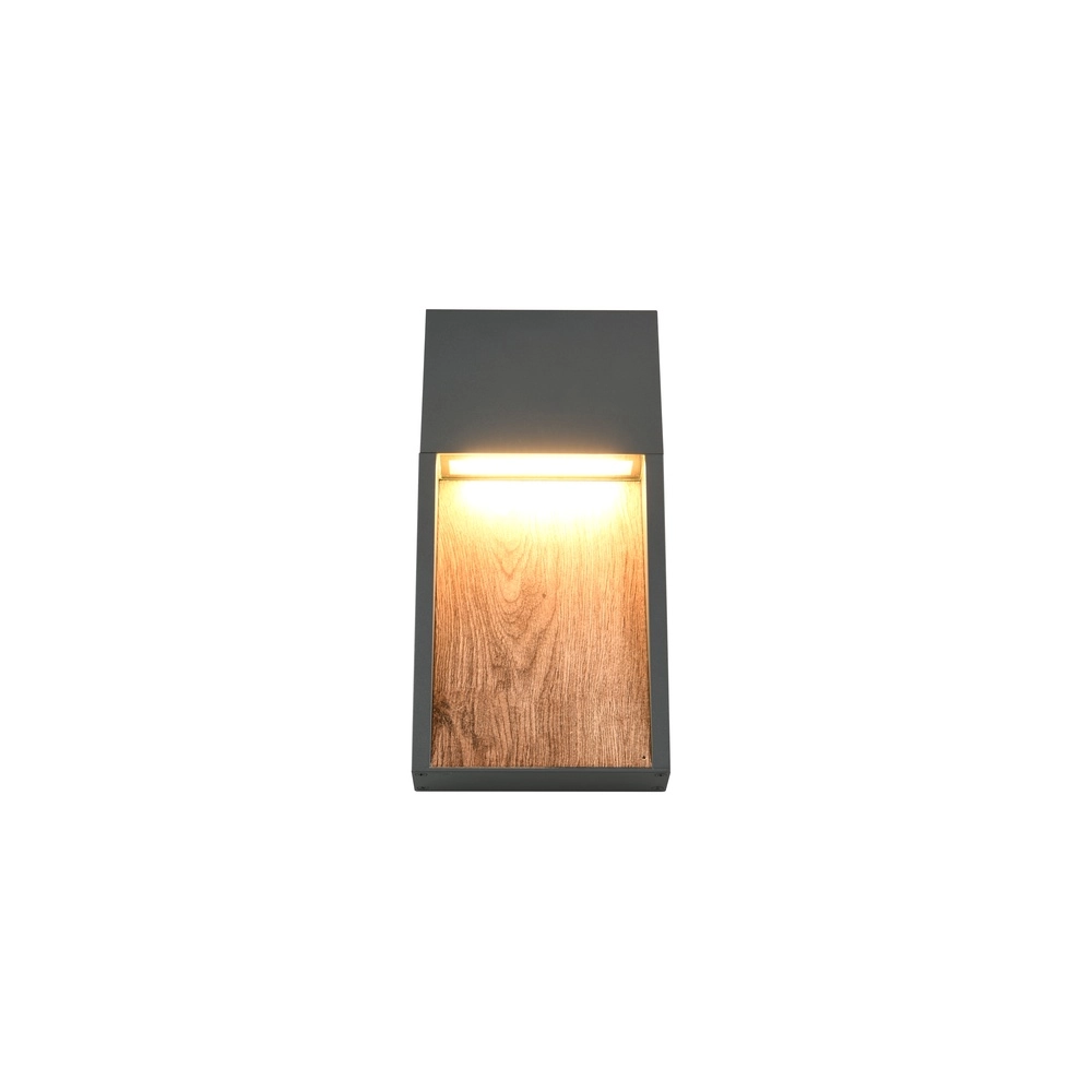 Design wandlamp Salmon grijs met hout Trio 4017807603705