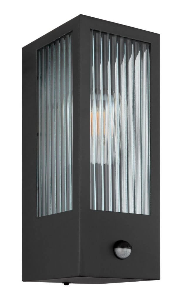 Wandlamp Gundula met sensor geribbeld glas Globo 9007371441136