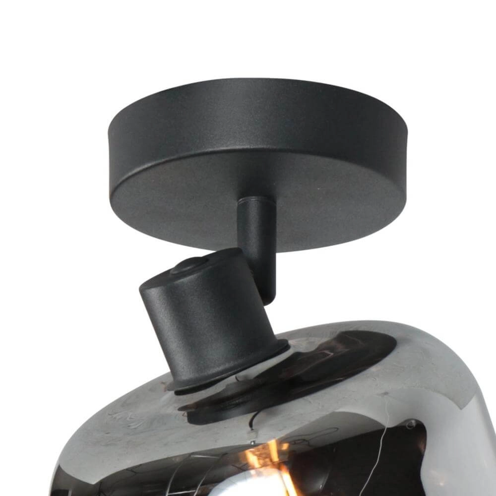 Zwarte plafondlamp Tenebris enkel Steinhauer 8712746178098