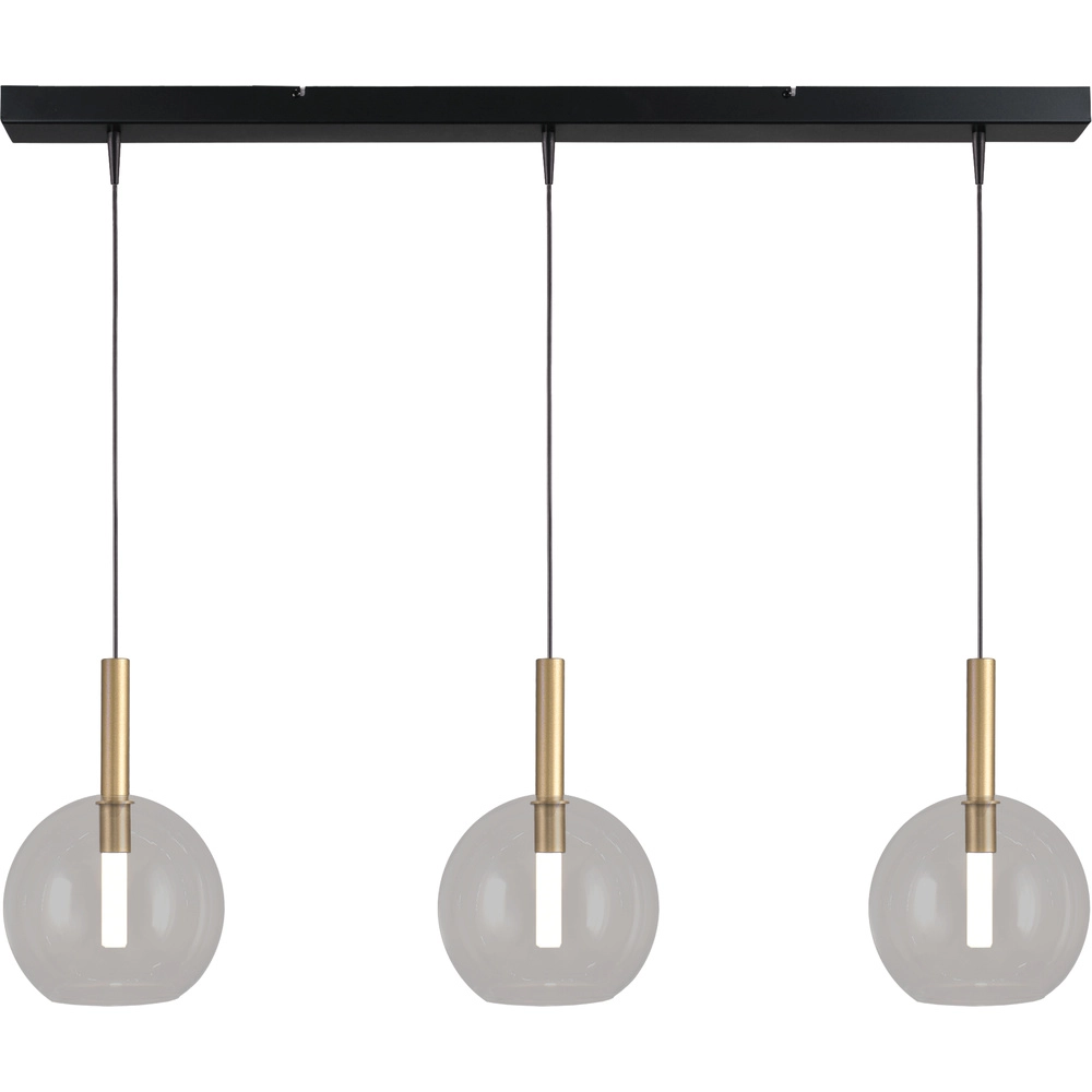 3L hanglamp Ø 17cm Lido Ball goud met helder glas
