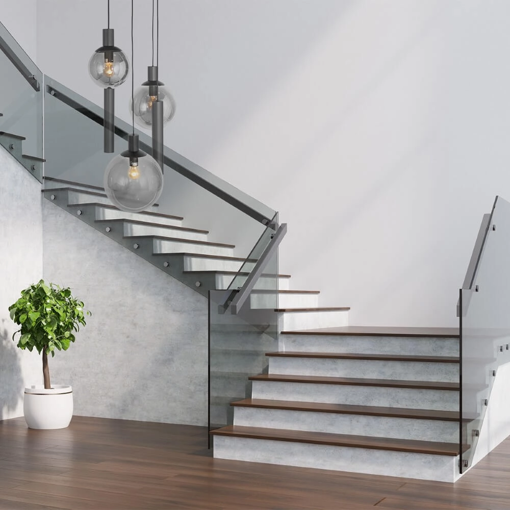 Vide hanglamp Bollique zwart met rookglas Steinhauer 8712746172997