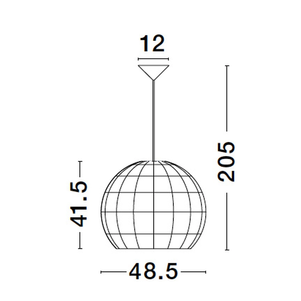 Rotan hanglamp Marlo Ø 48,5cm bol Lyora 5212017438812