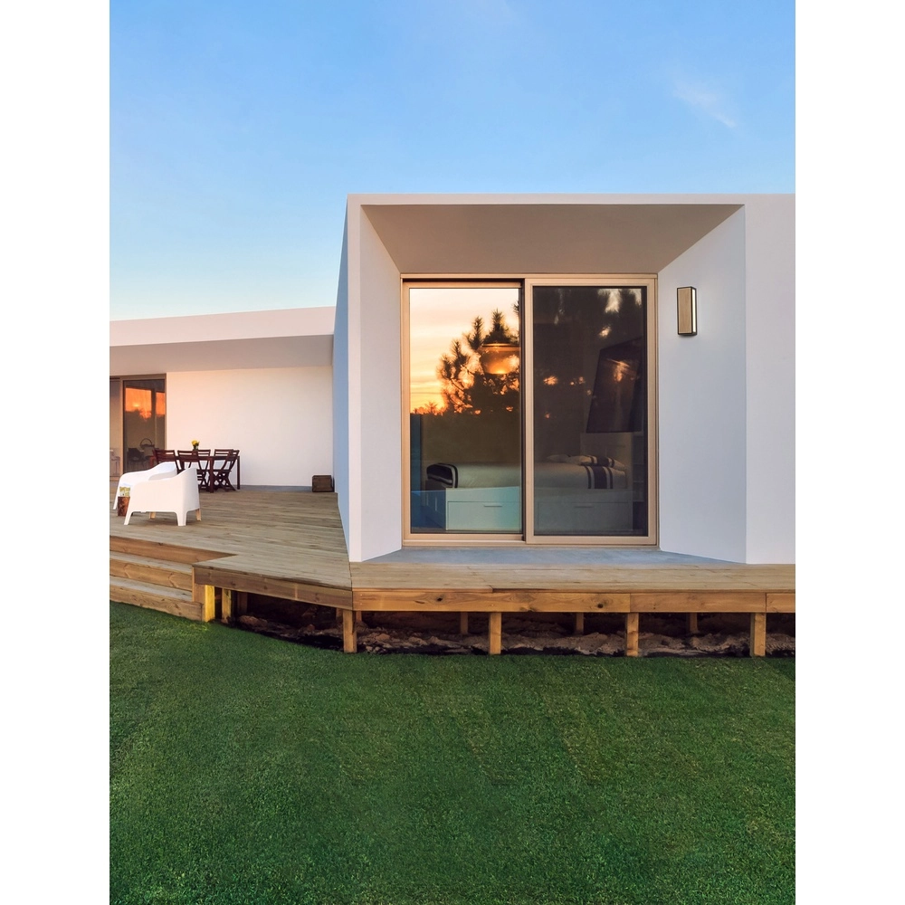 Wandlamp Astral antraciet met hout Lyora 5212017449948