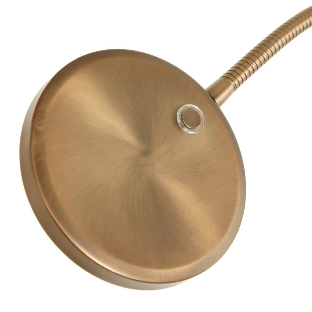 Flexibele led leeslamp Platu brons Steinhauer 8712746151497