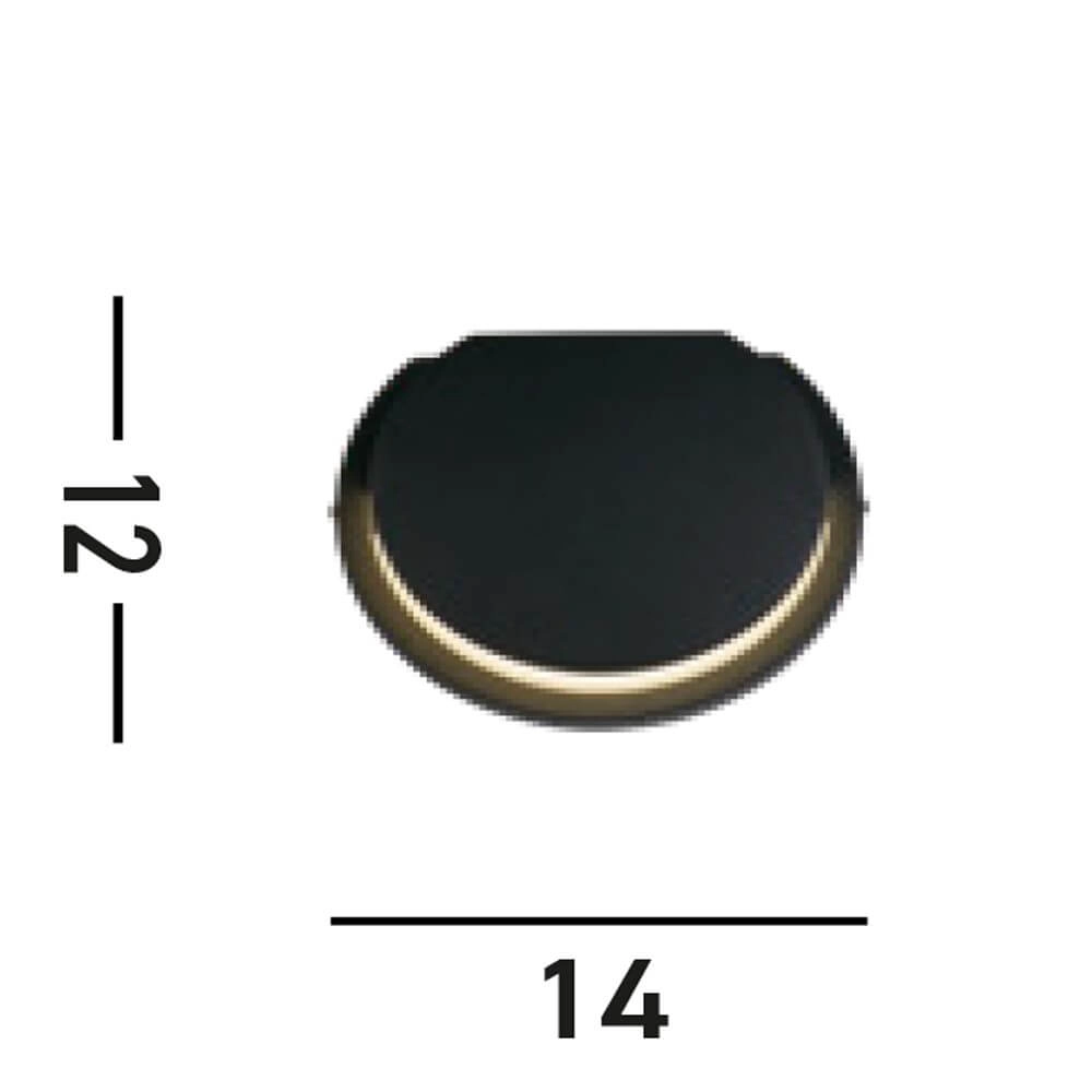 Design wandlamp Chiswick zwart Searchlight 5053423271439