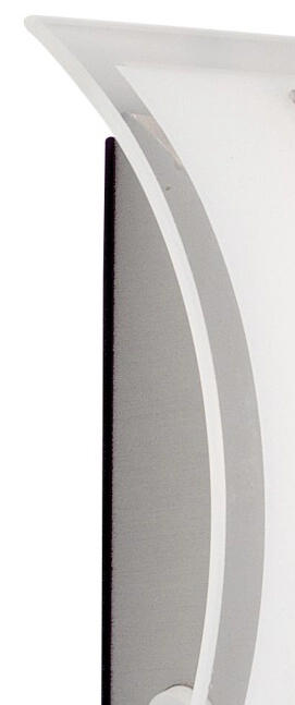 Glazen wandlamp Elysee RVS Brilliant 4004353002854