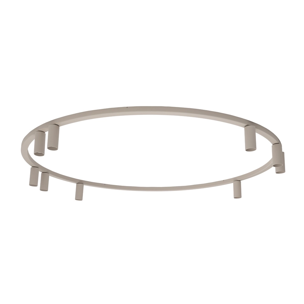 Cirkel opbouwspots Fourty 9x GU10 - beige