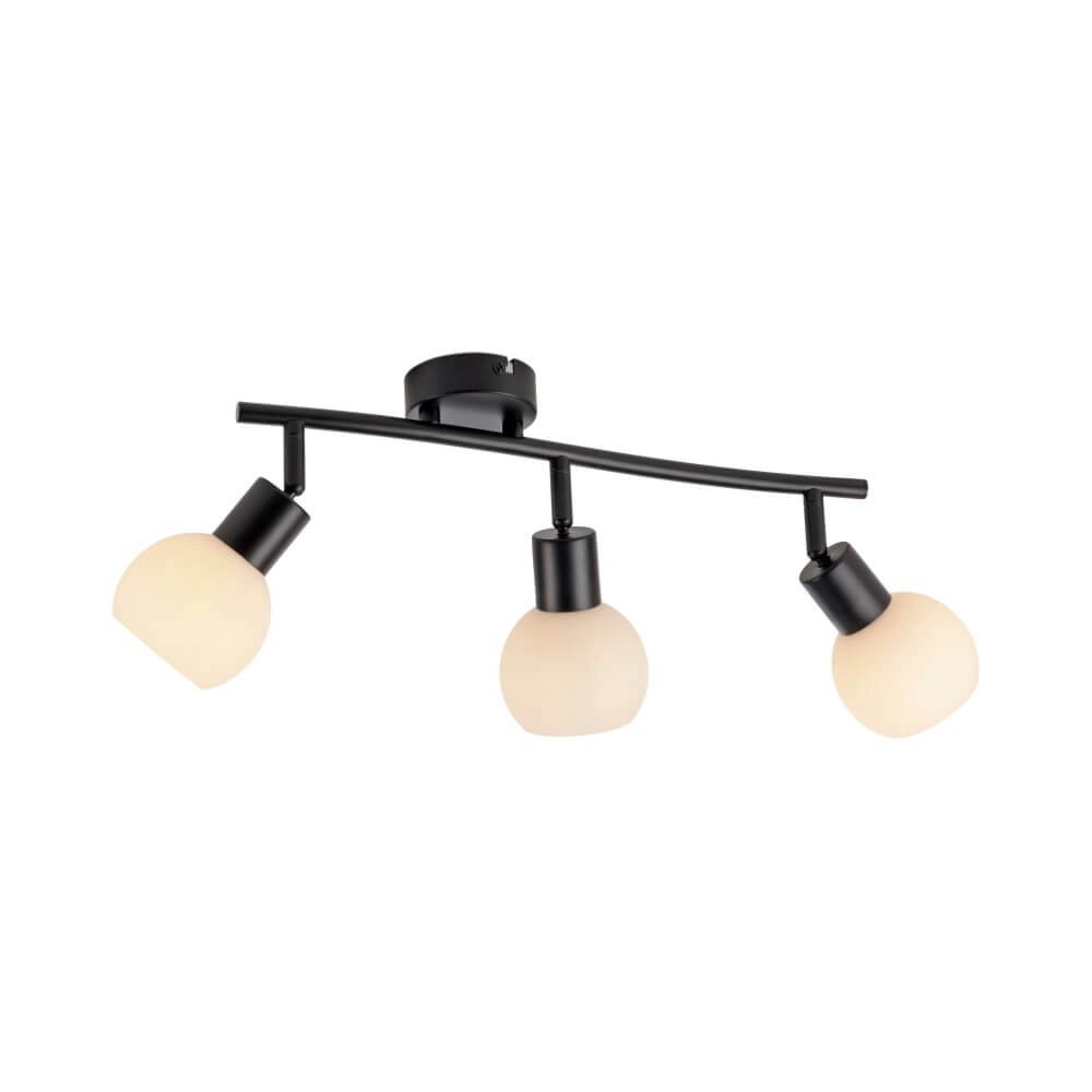 Zwarte plafondlamp Loki 3-lichts