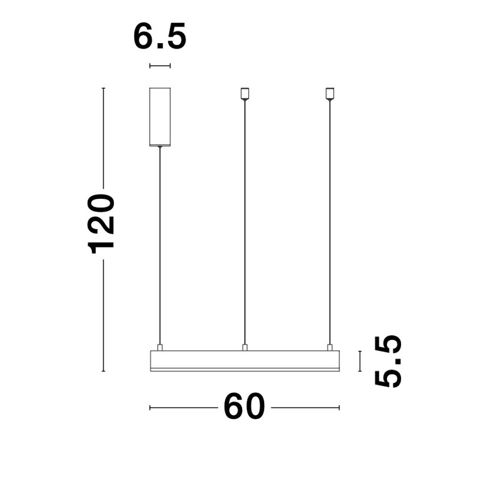 Hanglamp Motif goud Ø 60cm 3000K Lyora 5212017421920