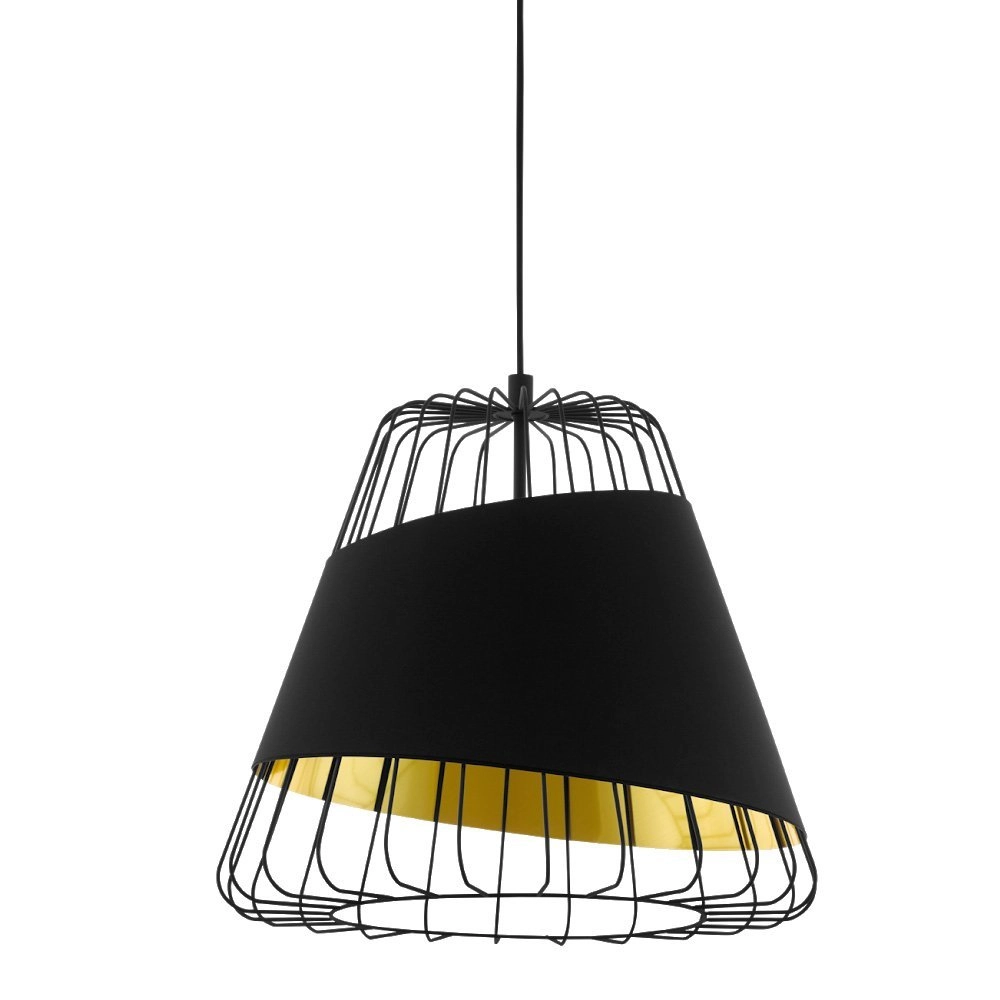 Design draadhanglamp Austell zwart Ø 36cm