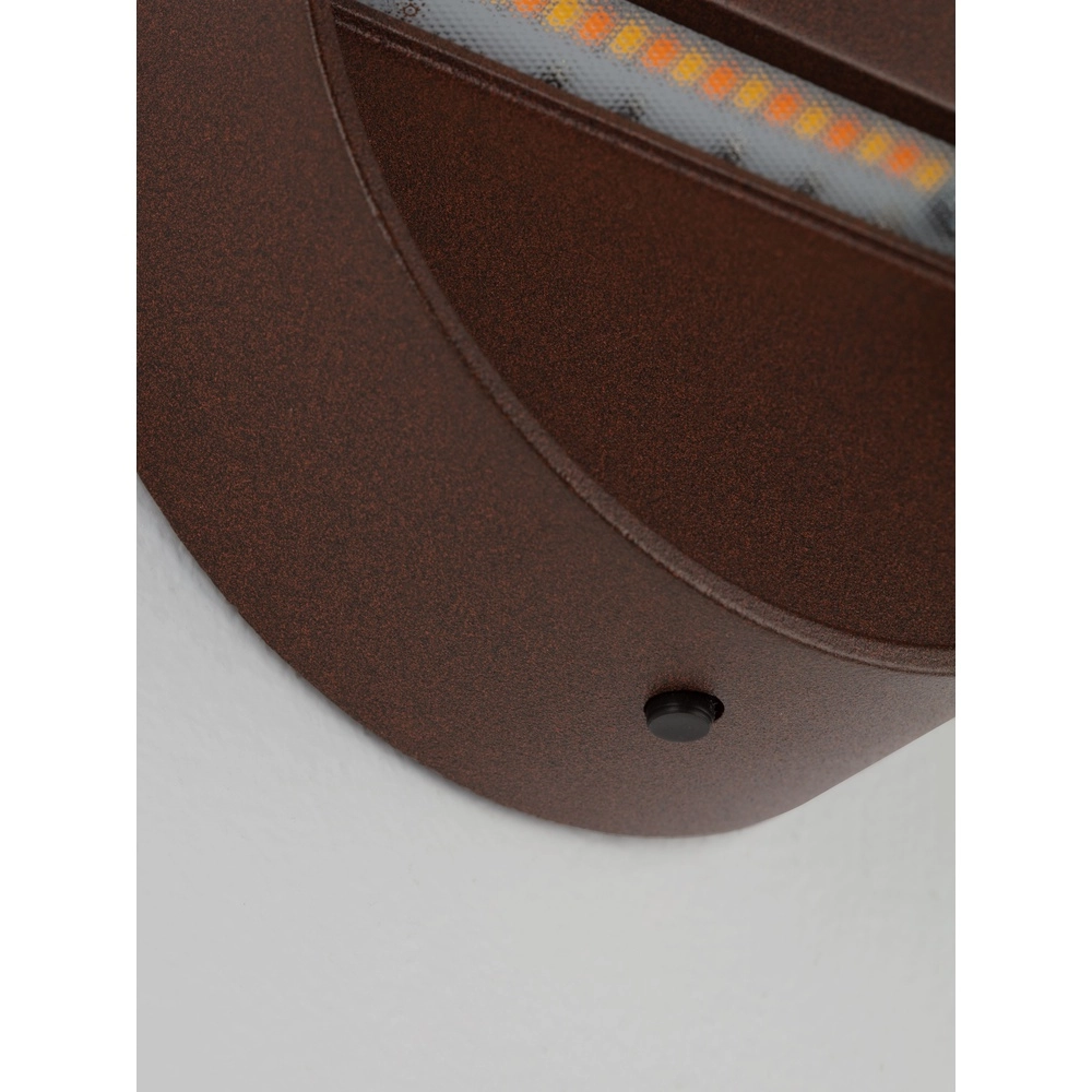 Ronde wandlamp Sete roestbruin Lyora 5212017497932