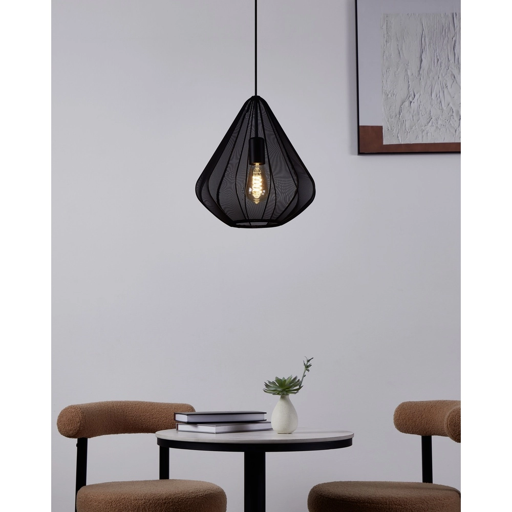 Hanglamp Ø 33cm Dolwen zwart - japandi Eglo 9002759439941