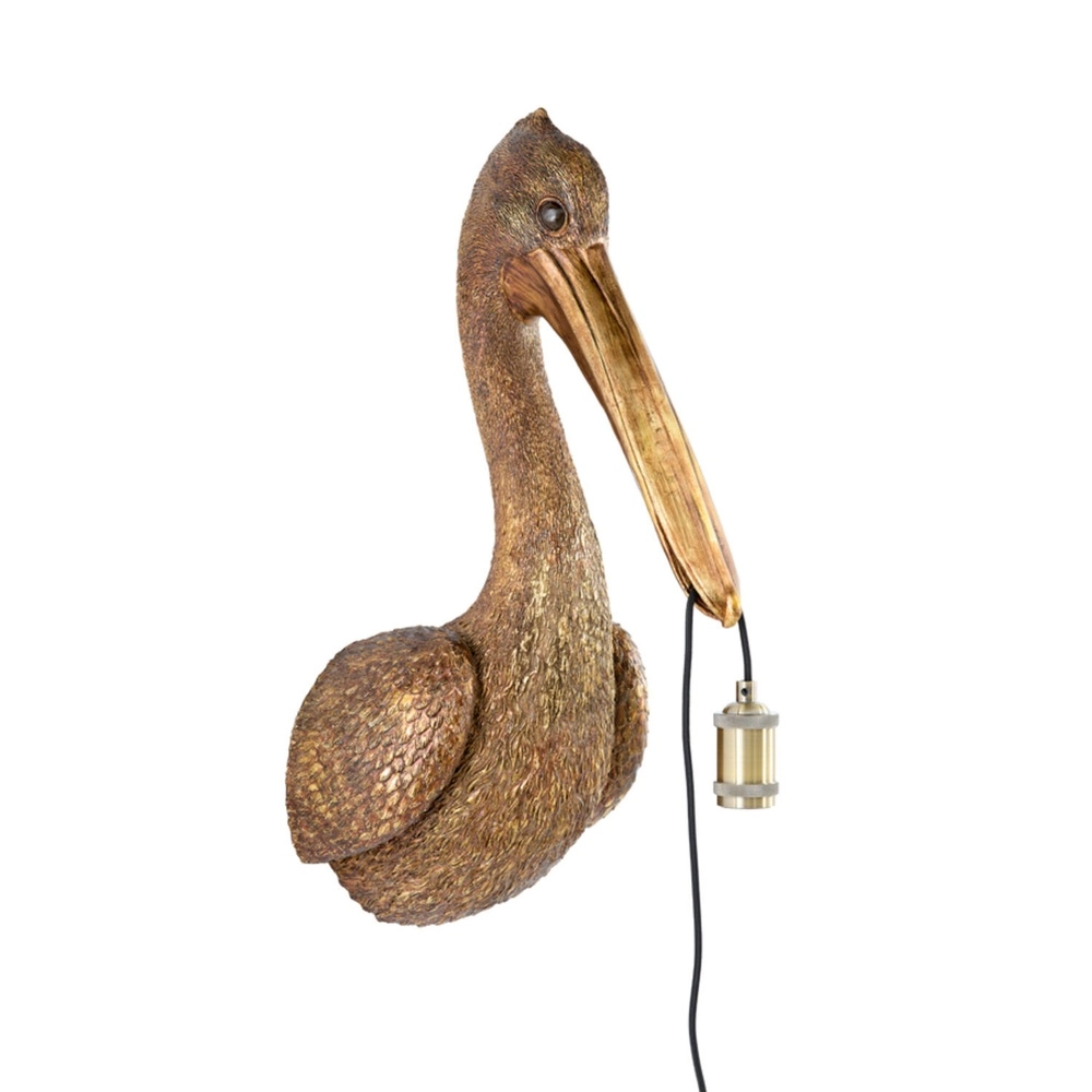 Wandlamp Pelican brons