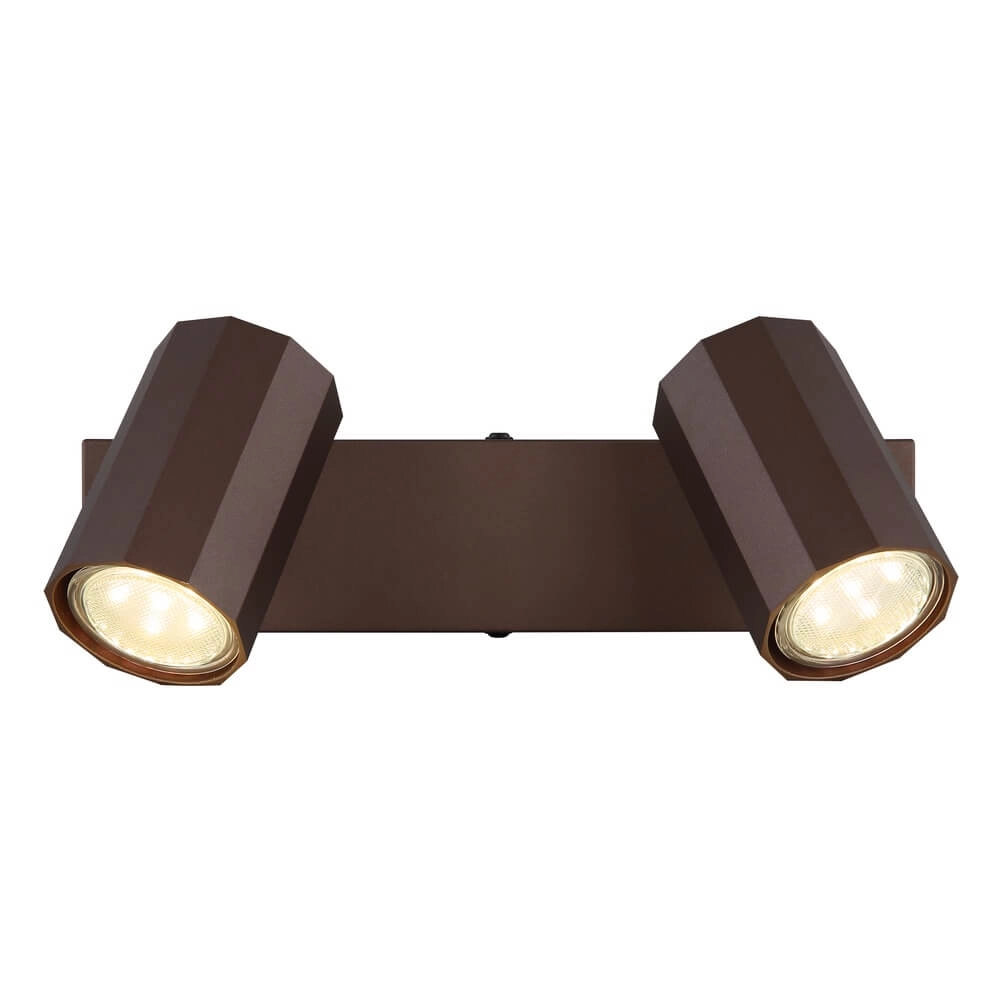 Bronzen plafondlamp James dubbel Globo 9007371447886