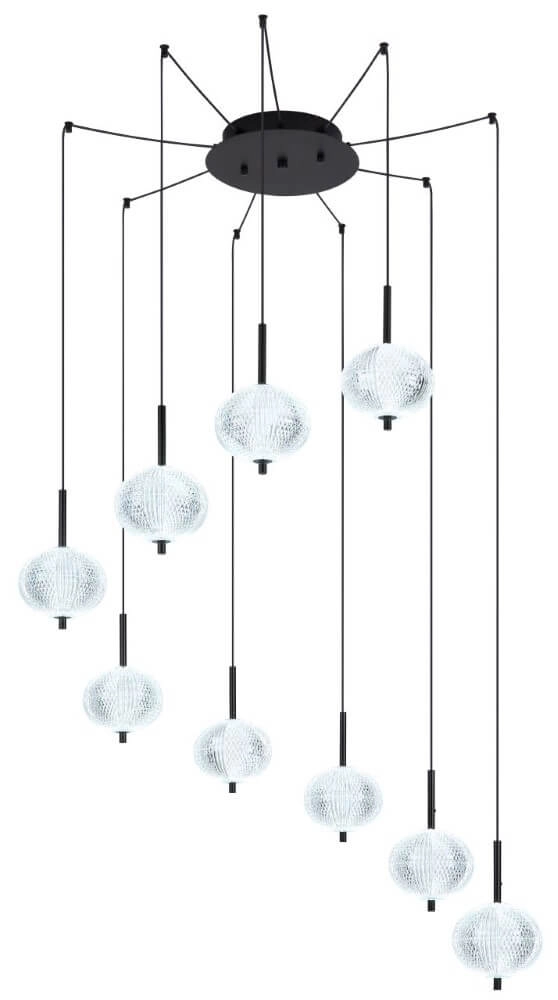 Unieke hanglamp Ceps 9-lichts Globo 9007371458530
