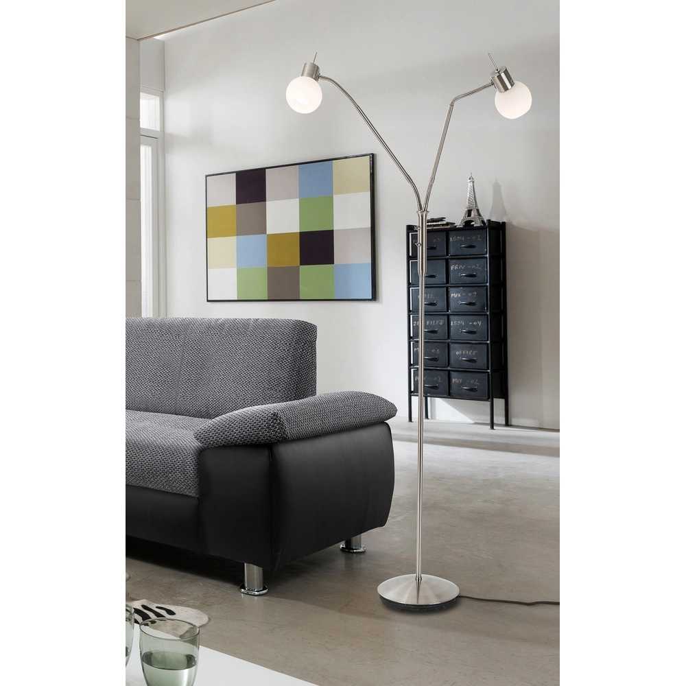 Leeslamp Loxy dubbel nikkel Globo 9007371481613
