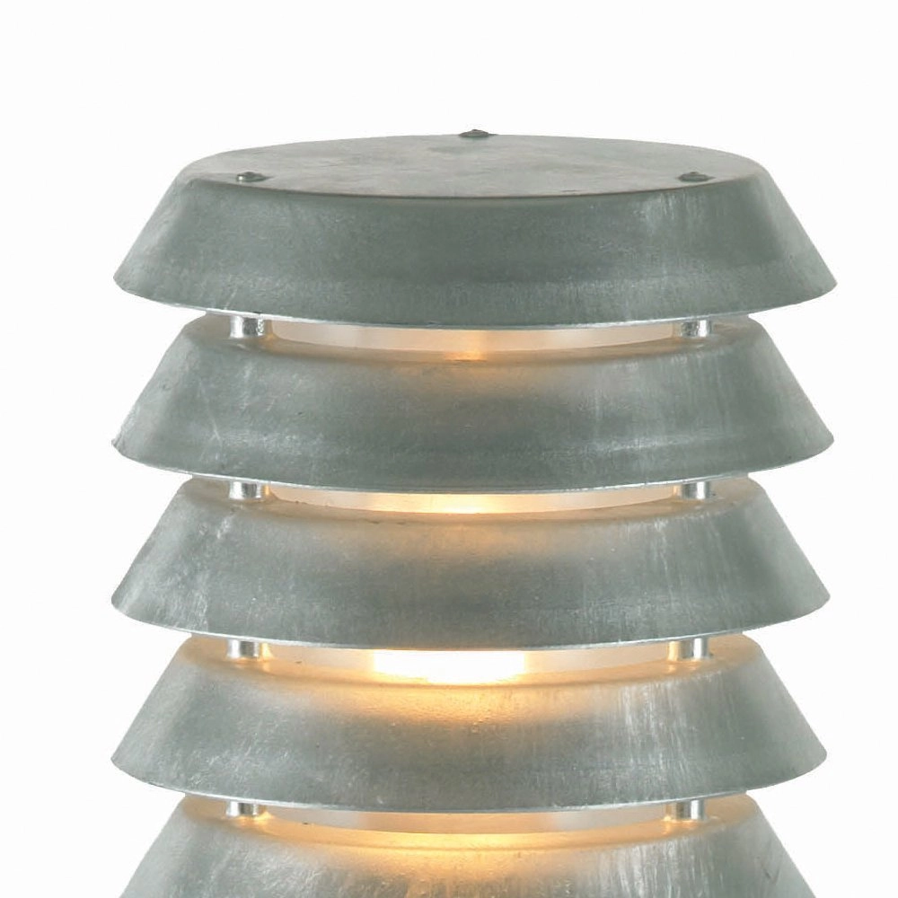 Zinken terraslamp Selhalm met hout 85cm Franssen 7042891440636