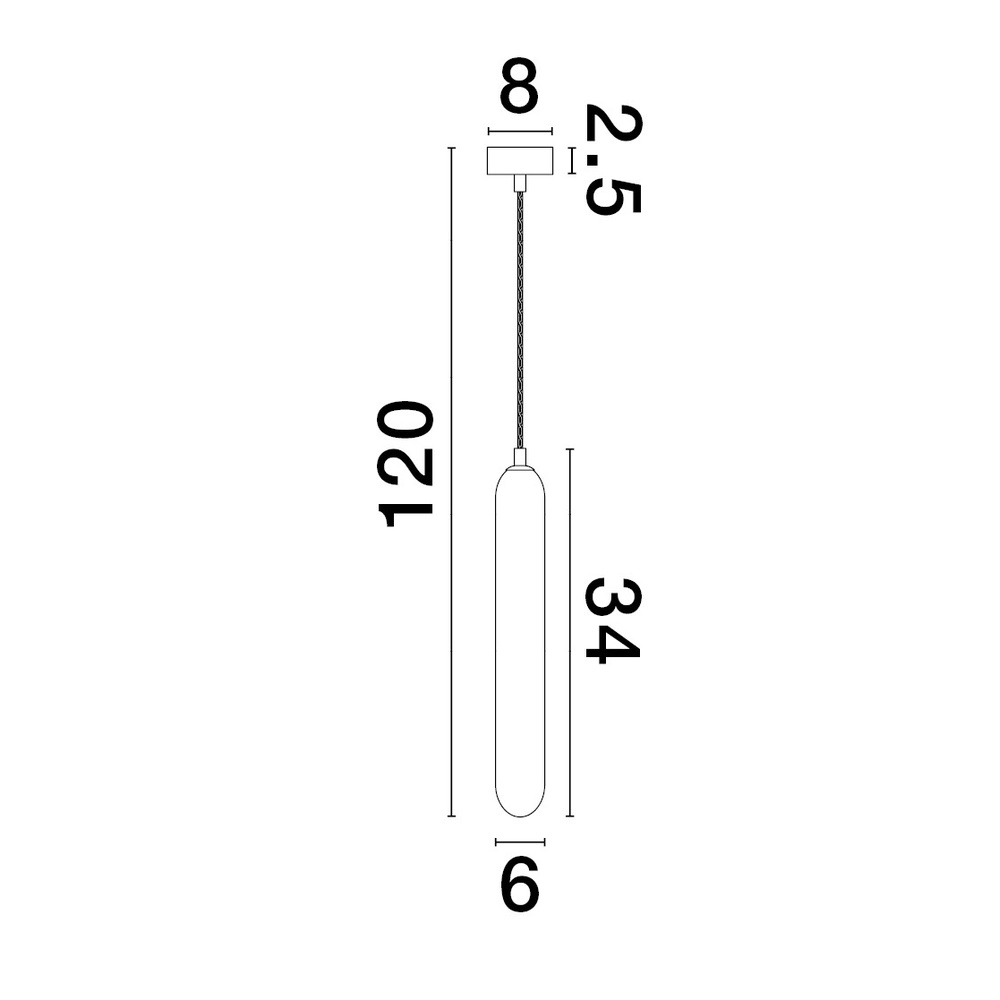 Design hanglamp Gustave zwart enkel Lyora 5212017443298