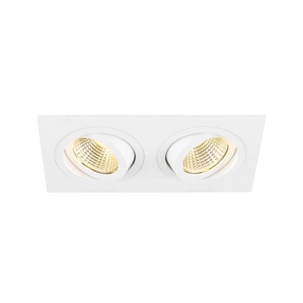 Witte inbouwspot New Tria 155 2x Led 3000K Witte inbouwspot New Tria 155 2x Led 3000K