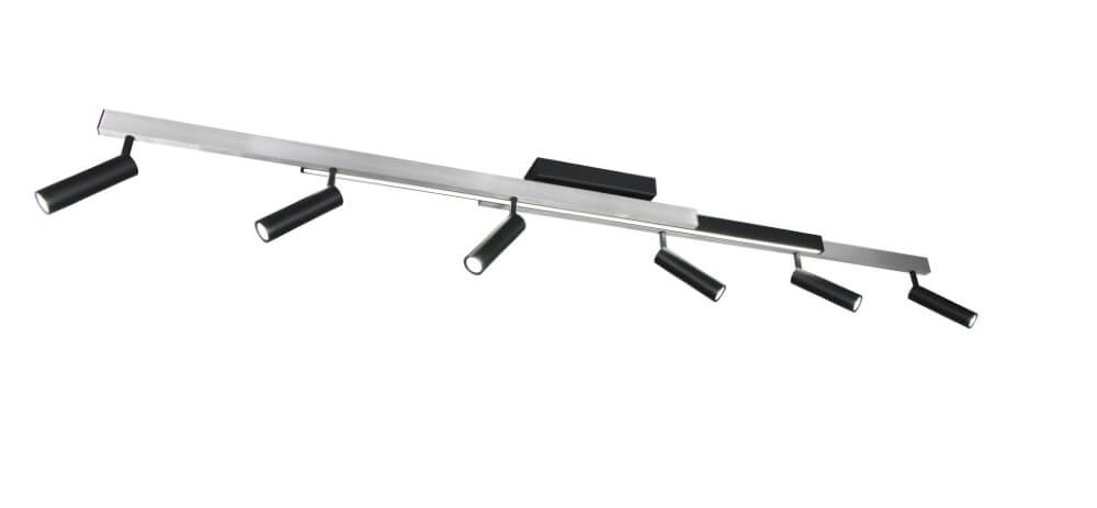 6-lichts led spot Zeno metaal met zwart Trio 4017807627305