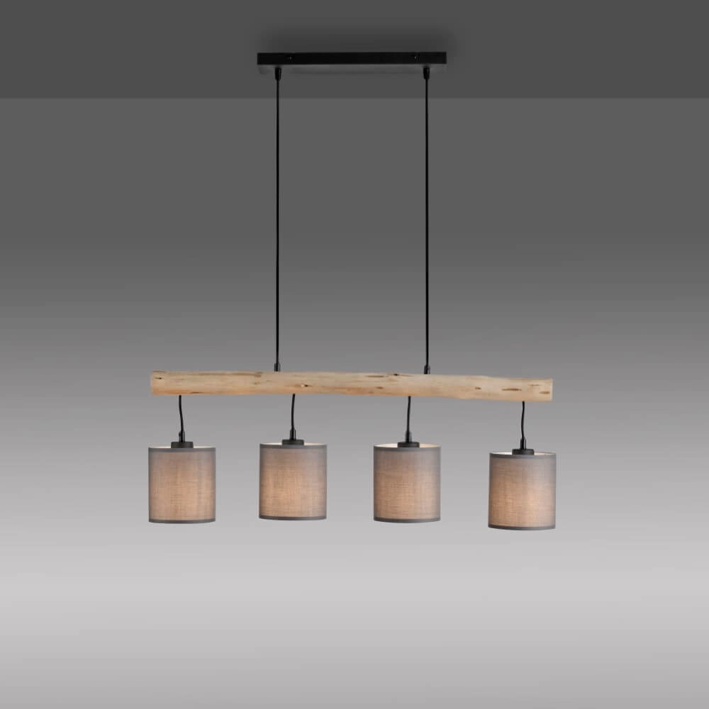 Landelijke hanglamp Green Tribu taupe Just Light 4043689995171