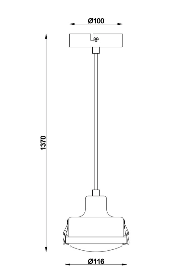 Hanglamp Satellite zwart KS Verlichting 8714732685207