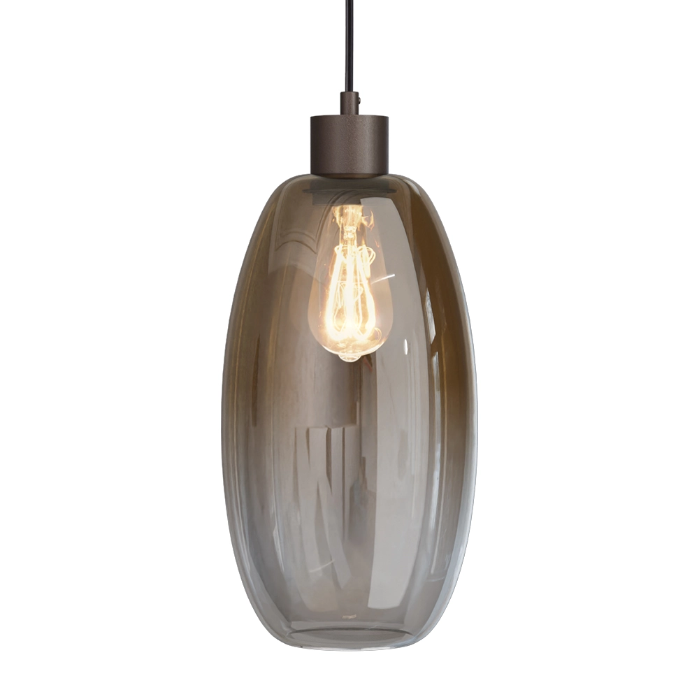 Glazen hanglamp Olive Ø 18,5cm - cacao Masterlight 8718121393797