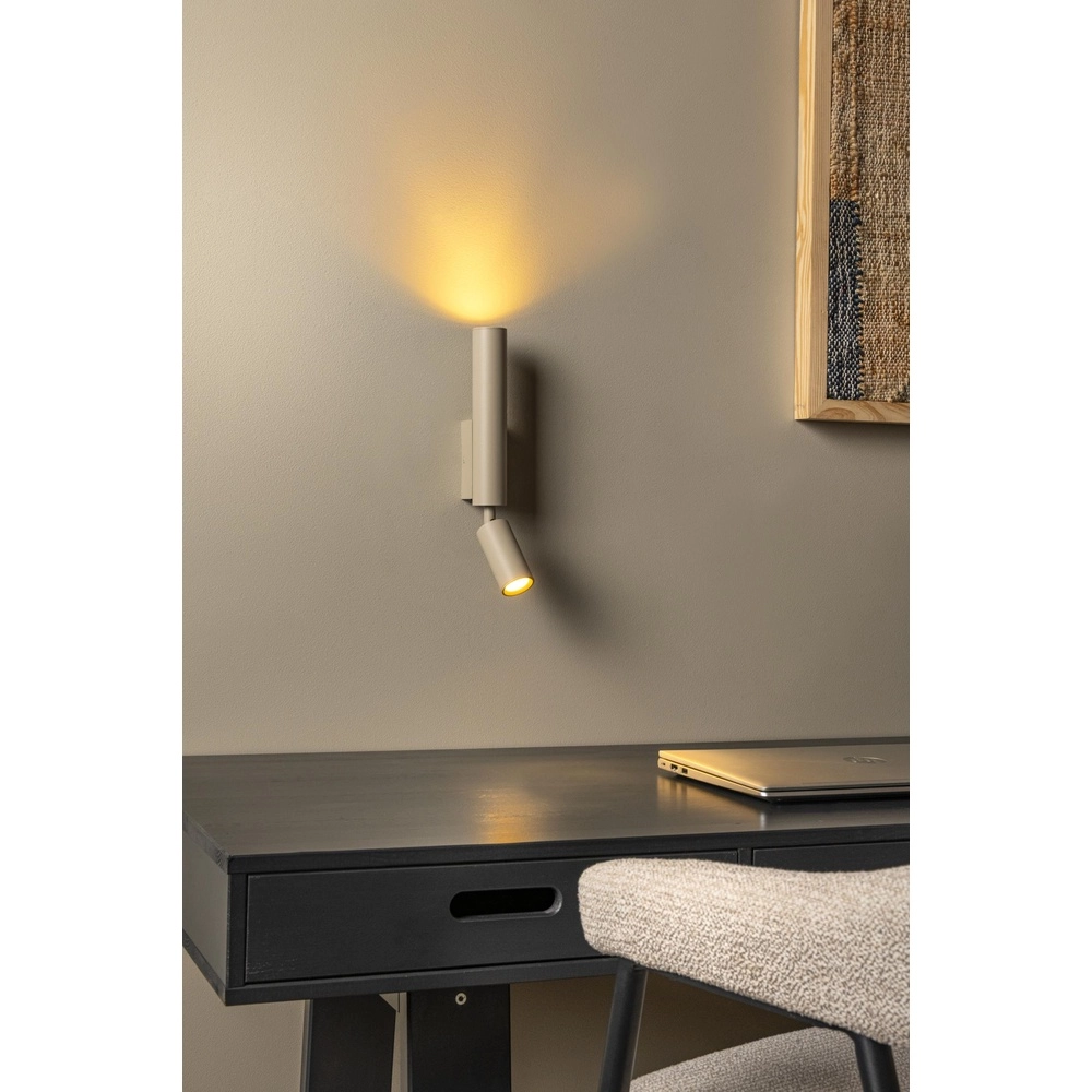 Wandlampje Otimo zand bruin Lucide 5411212094179