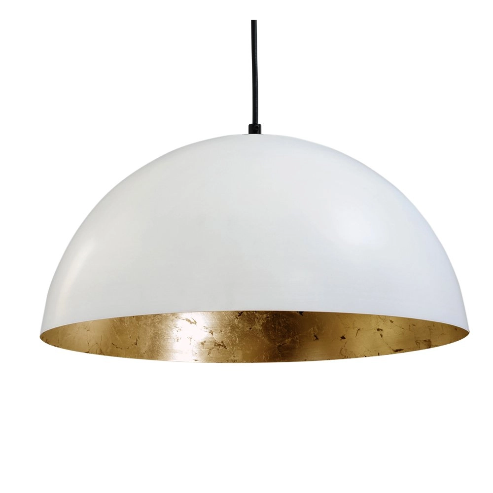Grote hanglamp Industria Gold 40 wit met gouden binnenkant Grote hanglamp Industria Gold 40 wit met gouden binnenkant