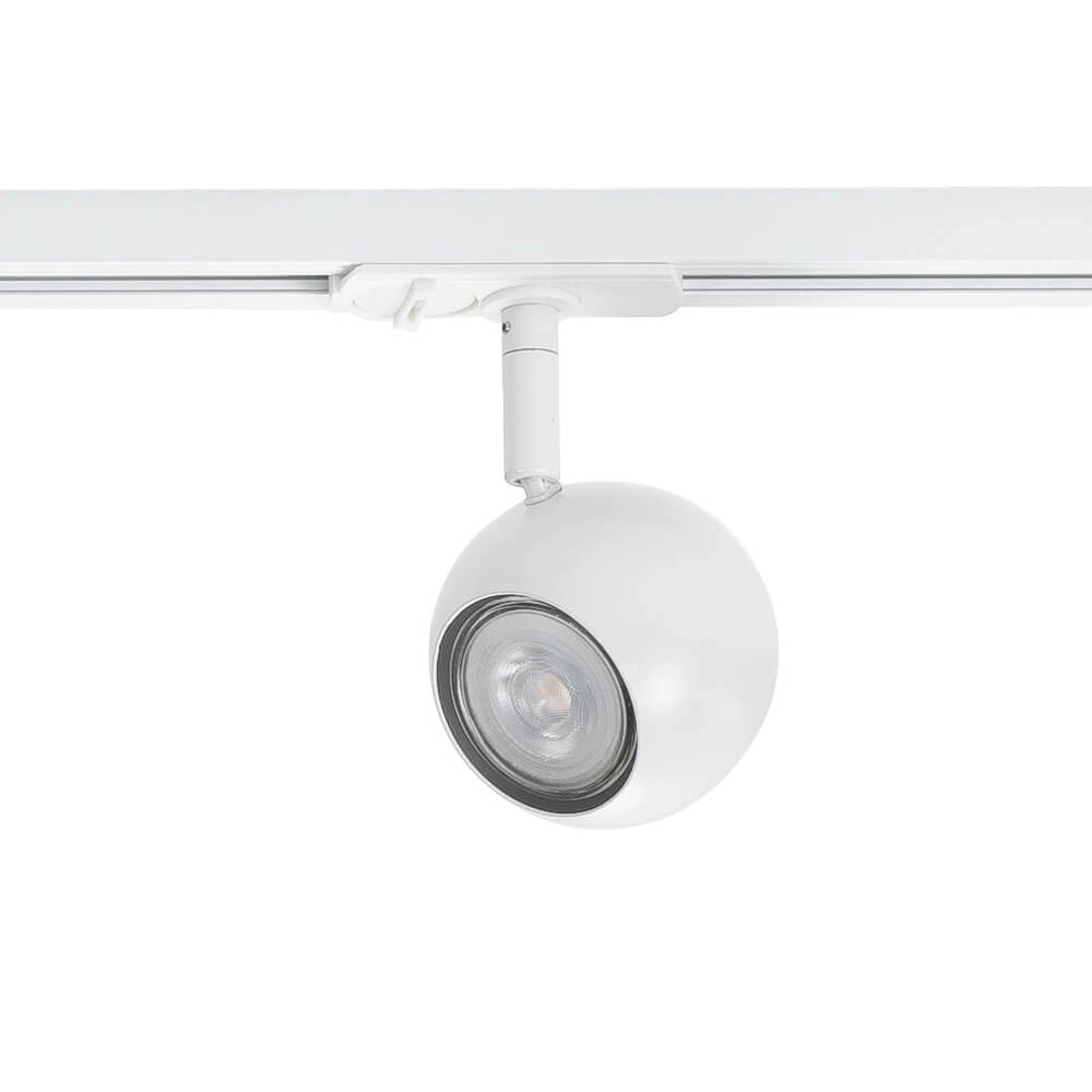 1-fase railset 100cm Bolo wit met 3 spots Highlight 8718379039676