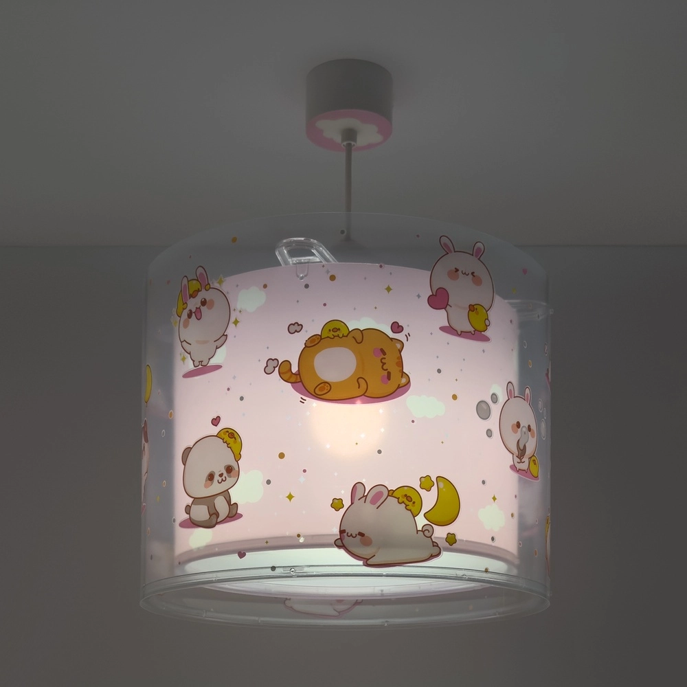 Kinder hanglamp Kawaii Friends roze glow in the dark Dalber 8420406002217