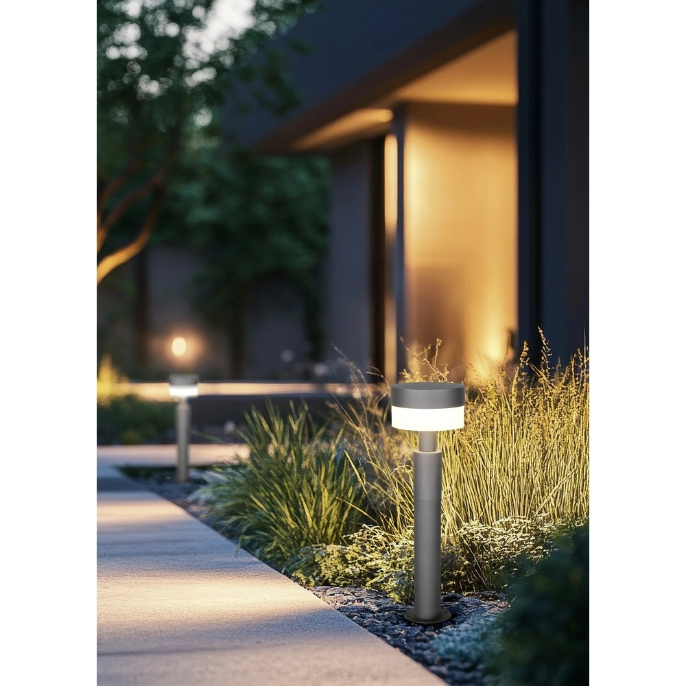 Design tuinlamp Mackenzie antraciet 50cm Trio 4017807648546