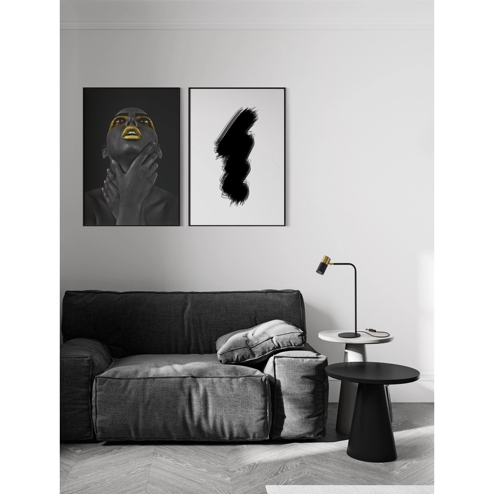 Tafellamp Pongo zwart met goud Lyora 5212017441782