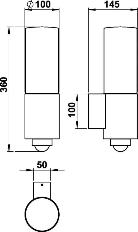 Beveiligingsverlichting buiten Cyl wit Albert 4007235802788