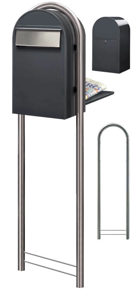 Brievenbus Grande B 7016 i Donkergrijs Bobi 6417237034144