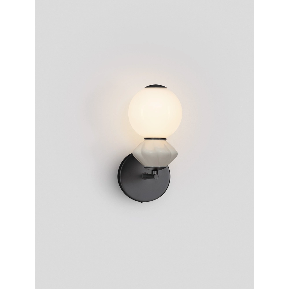 Wandlamp Pallina wit - grijs Lyora 5212017484048