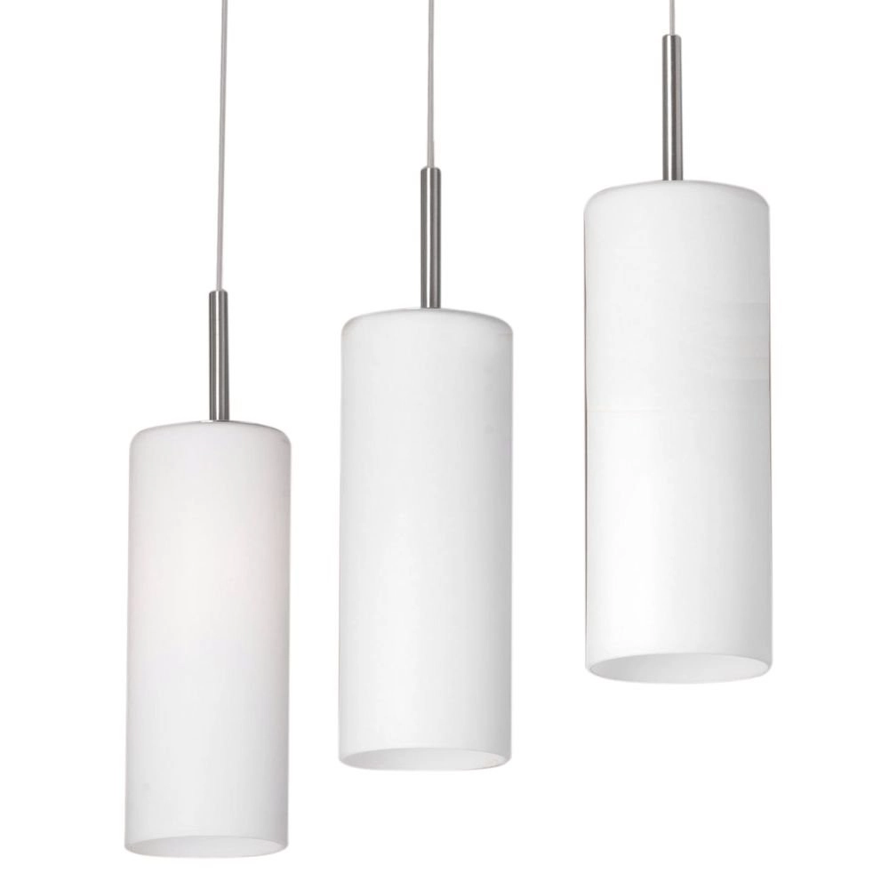 Hanglamp Troy 3 3-lichts metaalgrijs met wit Eglo 9002759859787