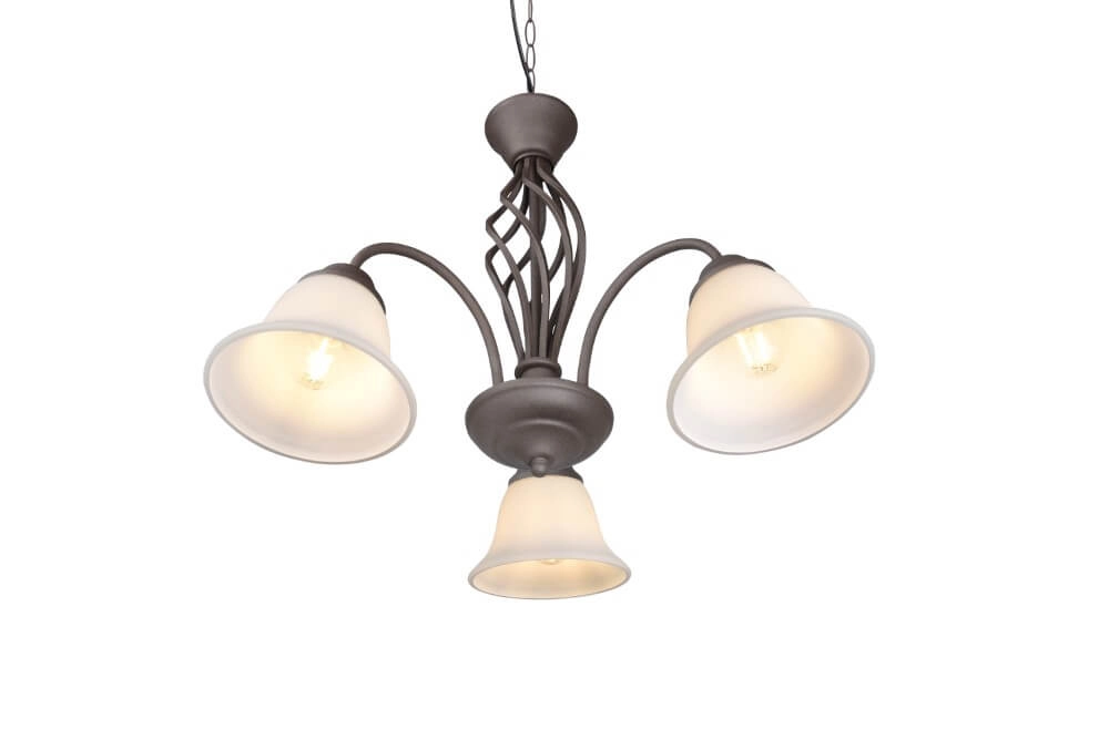 Kroonluchter Rustica 55cm 3-lichts roestbruin Trio 4017807504675