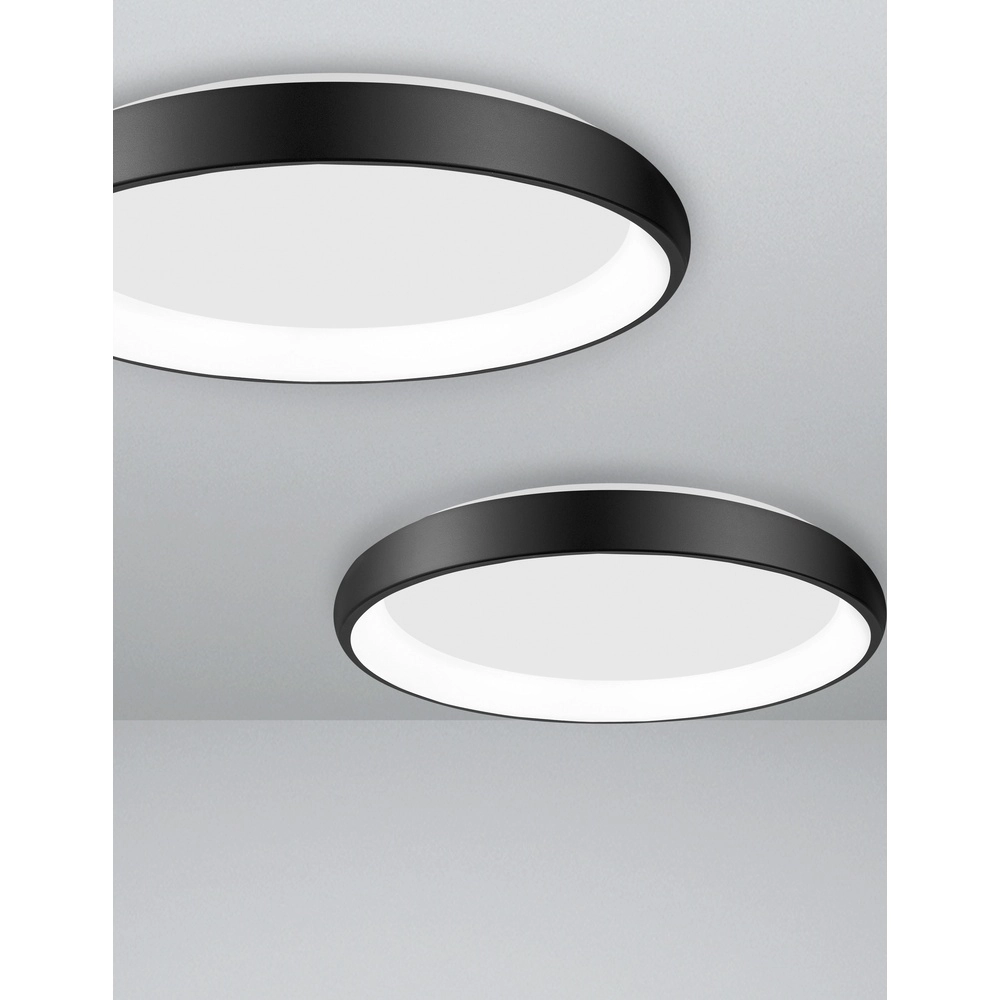 Plafondlamp Albi zwart Ø 61cm Lyora 5212017414861