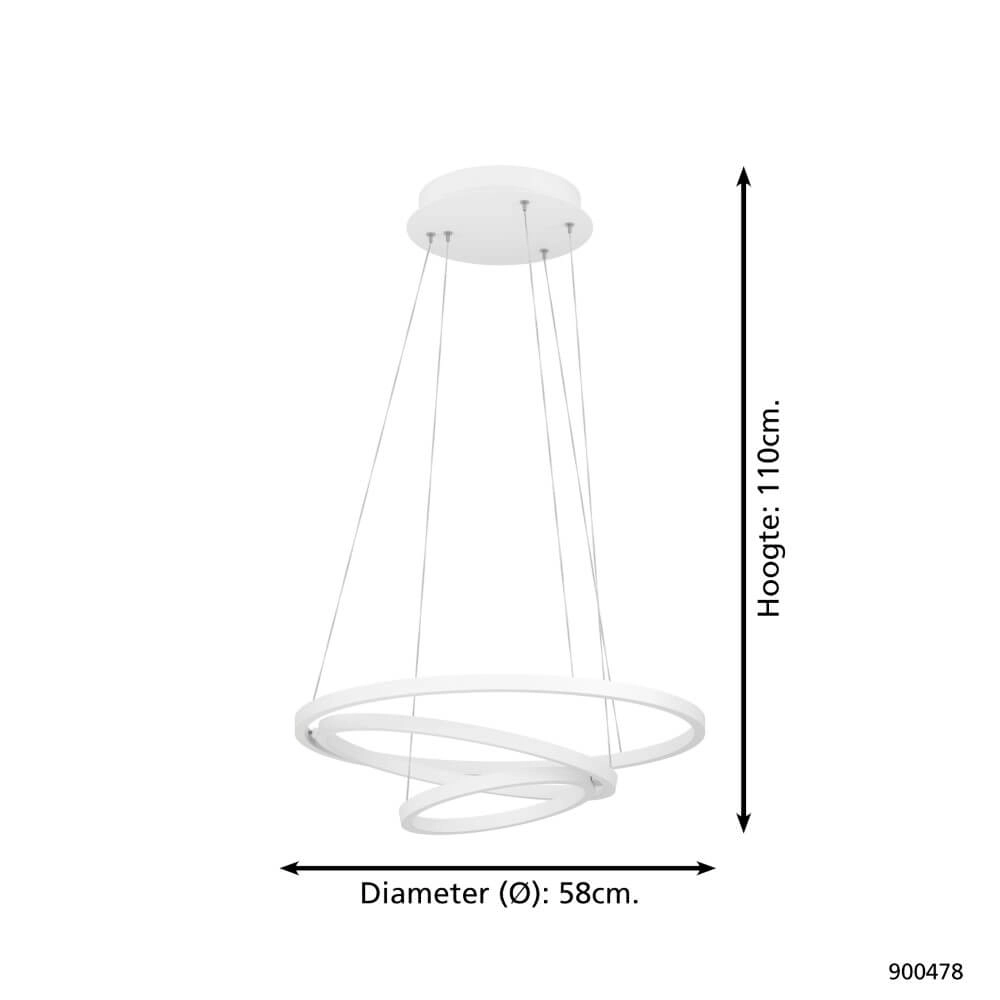 Hanglamp Zigbee Lobinero-Z wit Eglo 9008606244140