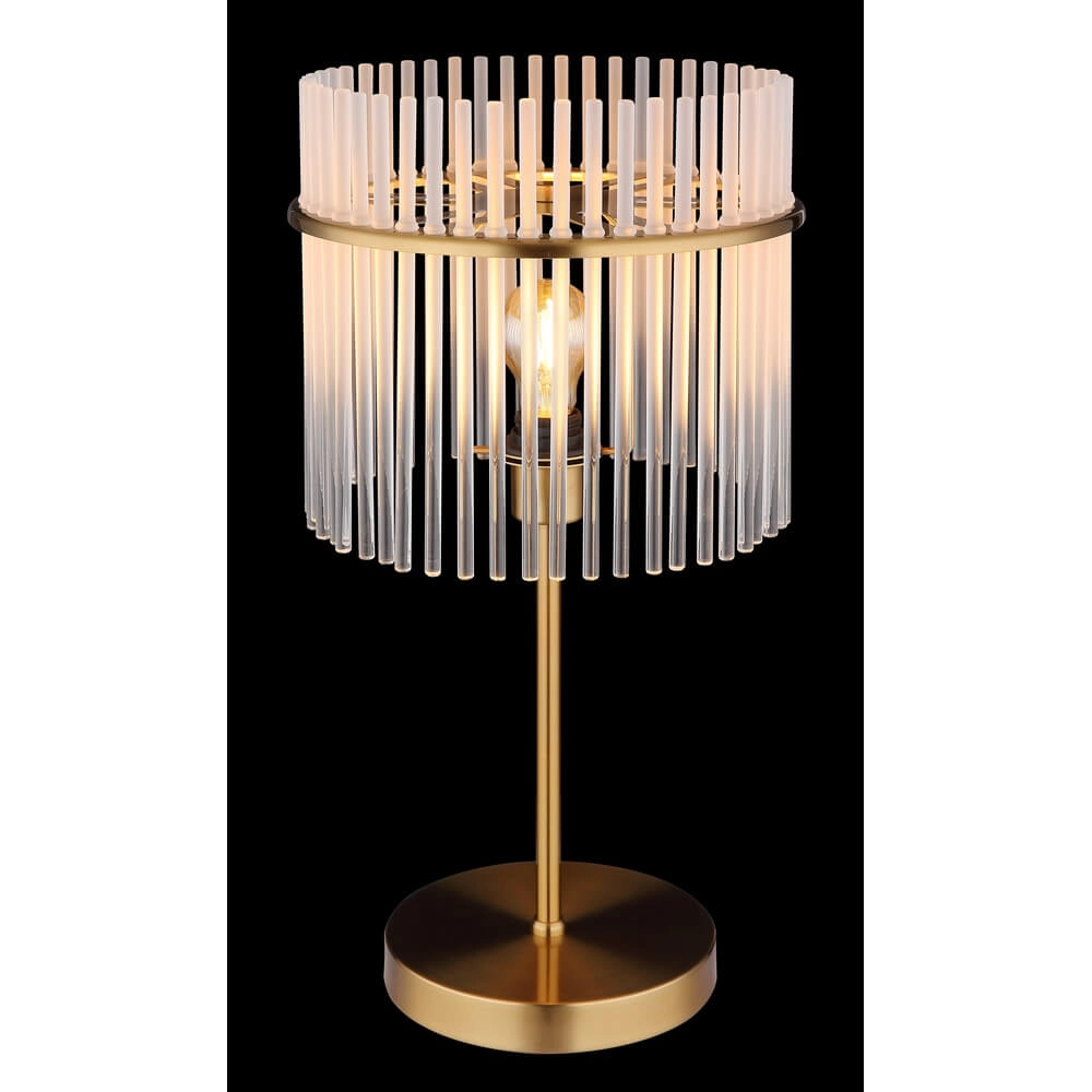 Gouden tafellamp Gorley met glas Ø 30cm Globo 9007371475018