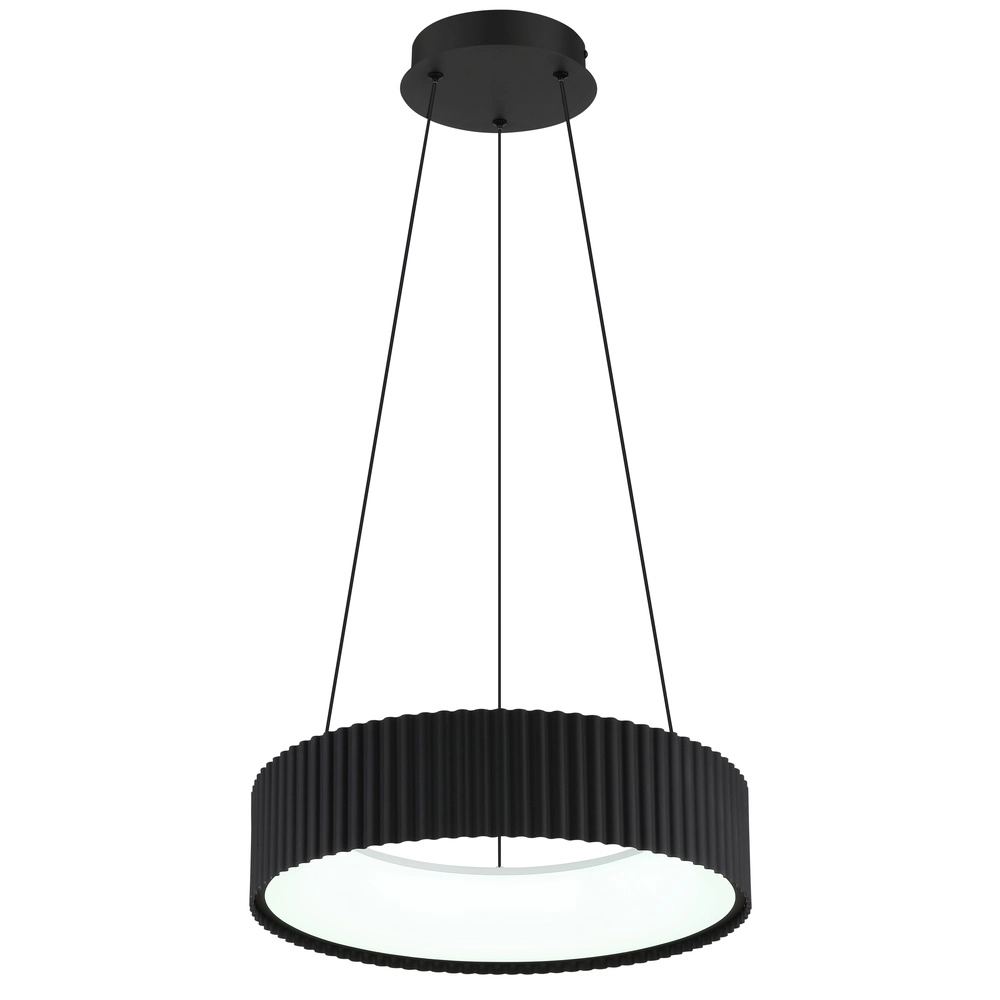 Design hanglamp Kemp zwart Ø 46cm Globo 9007371569274