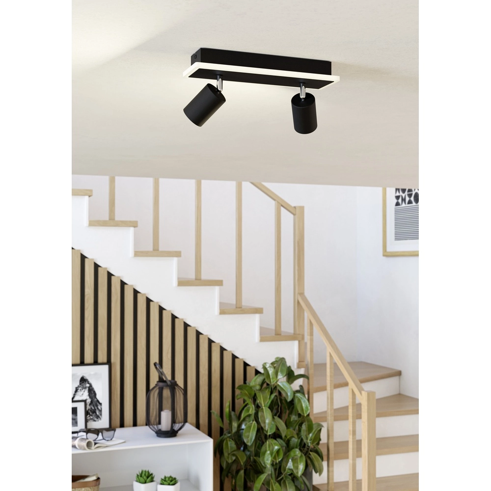 Led plafondspot Rimbocchi 1 2L - zwart - richtbaar Eglo 9008606316557