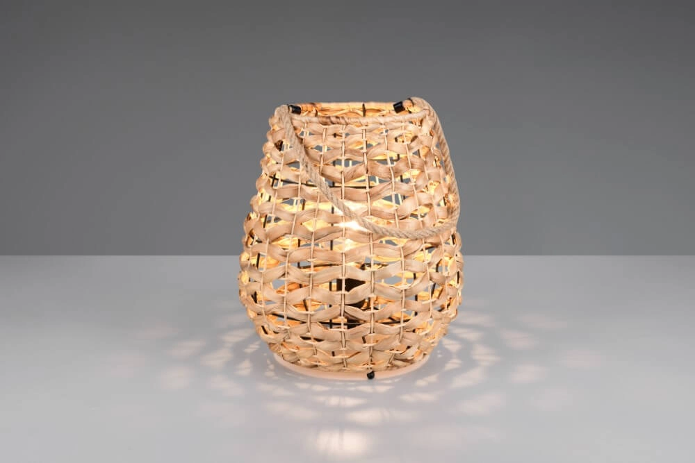 Landelijke tafellamp Jean Ø 29cm rotan Trio 4017807637687