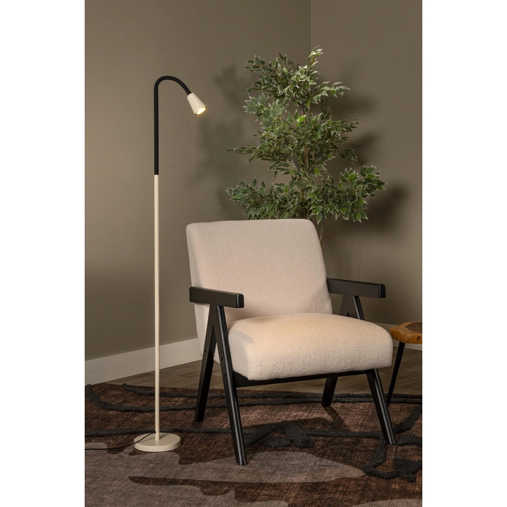 Leeslamp Jasper zand bruin Lucide 5411212650320