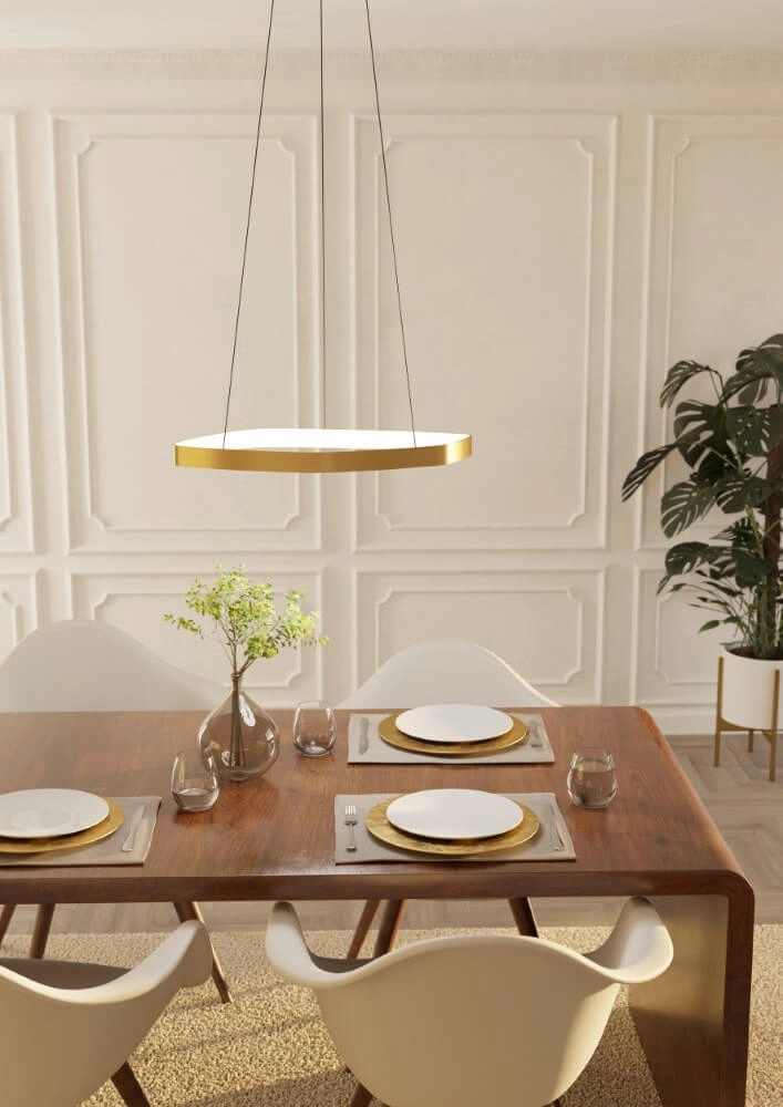 Gouden led hanglamp Vallerosa Ø 58cm Eglo 9008606277827