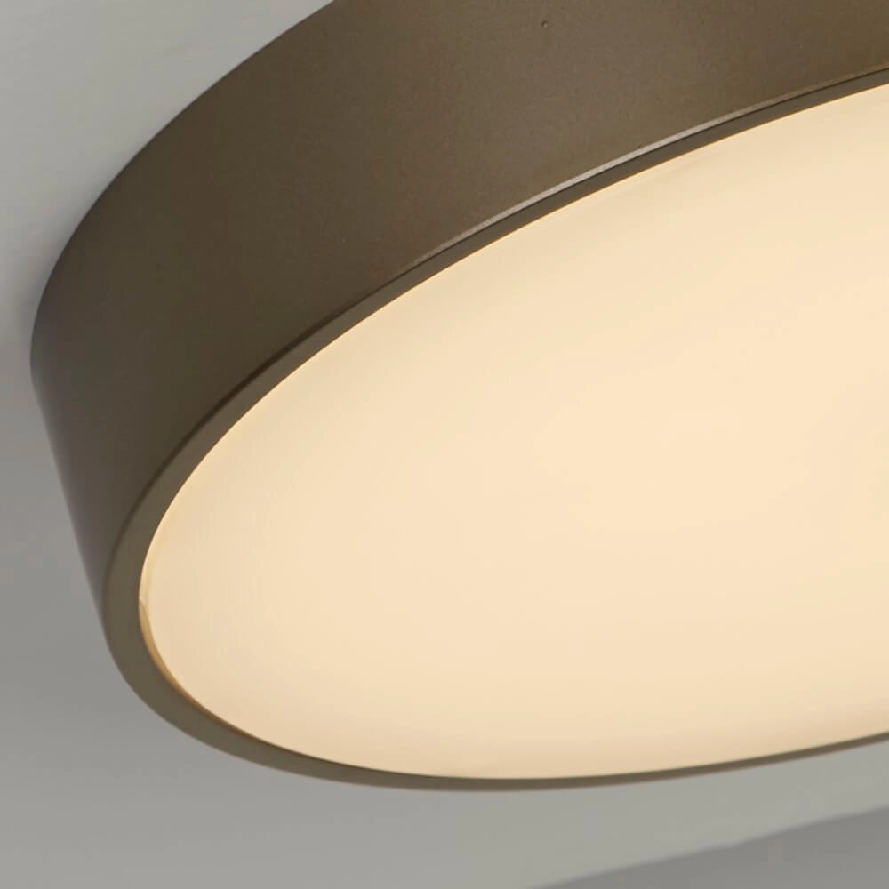 Plafondlamp Palma brons met wit venster Searchlight 5053423273310