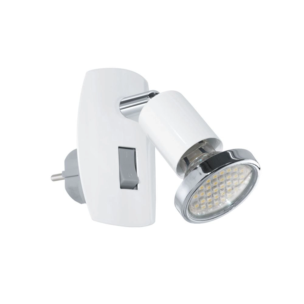Stopcontactspot Mini 4 met schakelaar wit Stopcontactspot Mini 4 met schakelaar wit