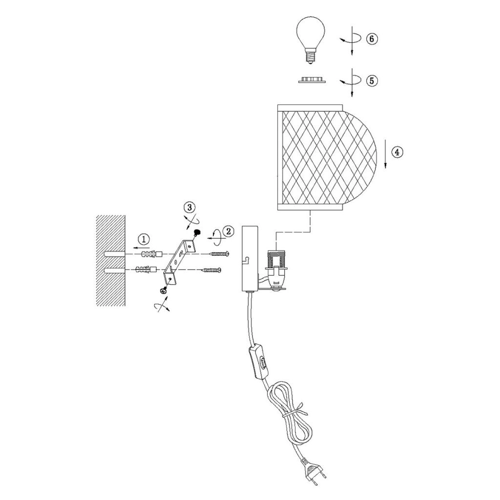 Wandlamp Maze bamboe Steinhauer 8712746181821